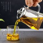 قوری پیرکس شعله مستقیم نمای رو به رو