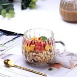 لیوان شیشه ای بروسیلیکات نمای بالا