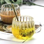 لیوان شیشه ای بروسیلیکات با دمنوش