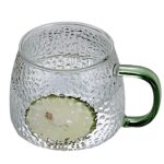 لیوان پیرکس دوجداره مات نمای رو به رو