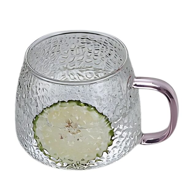 لیوان پیرکس دوجداره مات نمای رو به رو