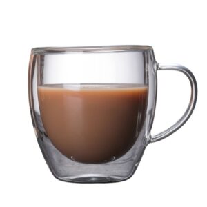 ماگ دوجداره شیشه ای سایز متوسط