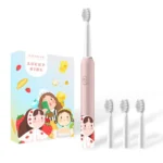 مسواک برقی کودک طرح دختر رنگ صورتی