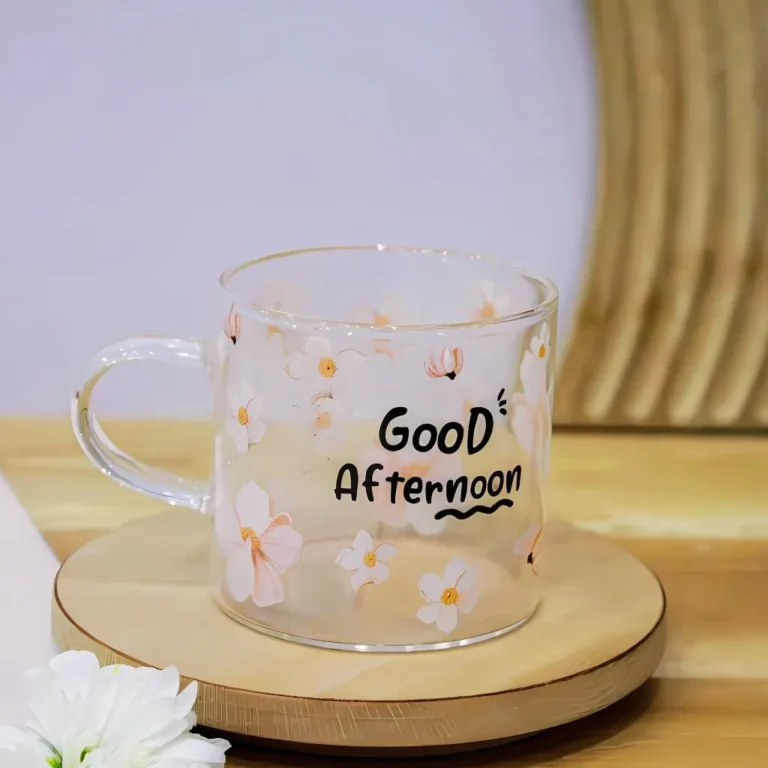 شات پیرکس good afternoon طرح گل نمای بالا