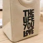 سبد لاندری کتان مدل مکعبی life you love
