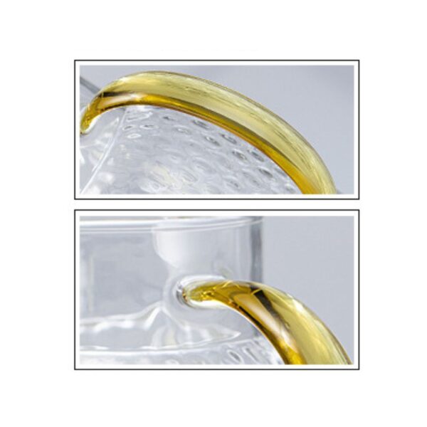 پارچ پیرکس درب بامبو طرح برجسته گنجایش 1/8L کد m253 - Image 6