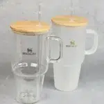 تامبلر طرح استنلی پیرکس درب بابمو نمای رو به رو