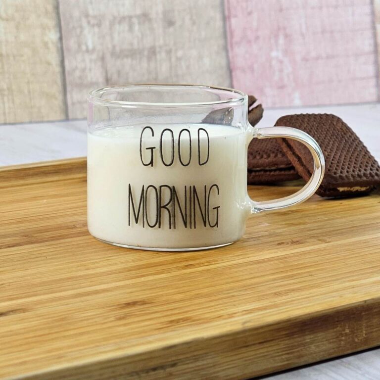 شات قهوه خوری پیرکس طرح GOOD MORNING