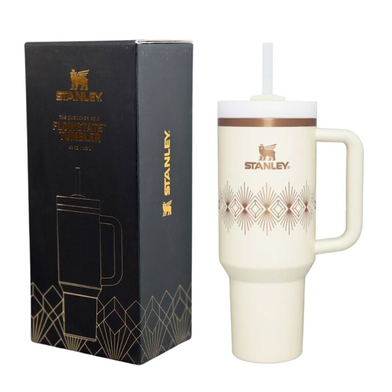 ماگ اورجینال استنلی طرح Deco Collection رنگ سفید نمای حقیقی