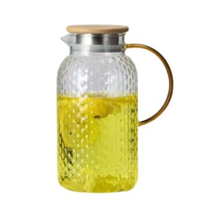 پارچ پیرکس درب بامبو نمای اصلی