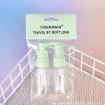 پک مسافرتی آرایشی ست دو عددی مدل travel رنگ سبز نمای رو به رو
