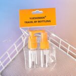 پک مسافرتی آرایشی ست دو عددی مدل travel رنگ نارنجی نمای رو به رو