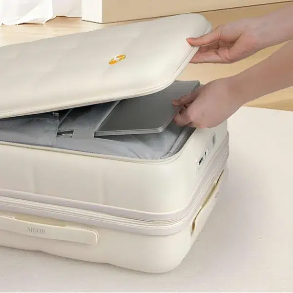 چمدان کابین سایز 20 اینچی مدل Mango Bird -جای لپ تاپ
