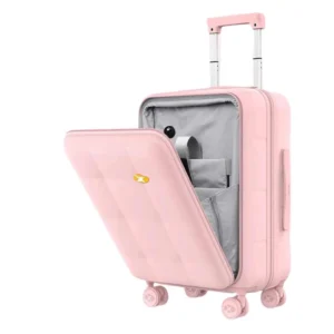 چمدان کابین سایز 20 اینچی مدل Mango Bird -صورتی