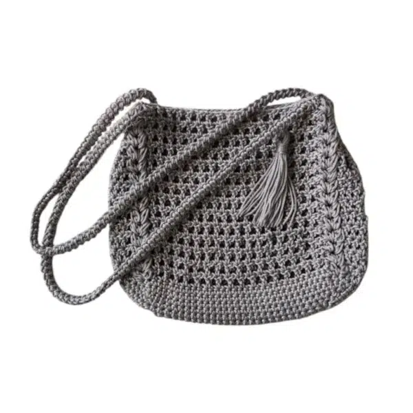کیف مکرومه دستبافت کد 386-3