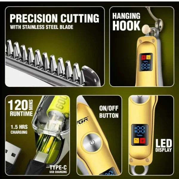 ماشین اصلاح حرفه ای سر و صورت وی جی آر V-290-1