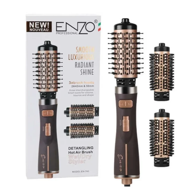 سشوار برس‌ دار چرخشی حرفه‌ ای ENZO مدل EN-743-3