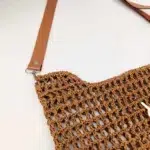 کیف دستبافت با نخ رافیا کد 503-2