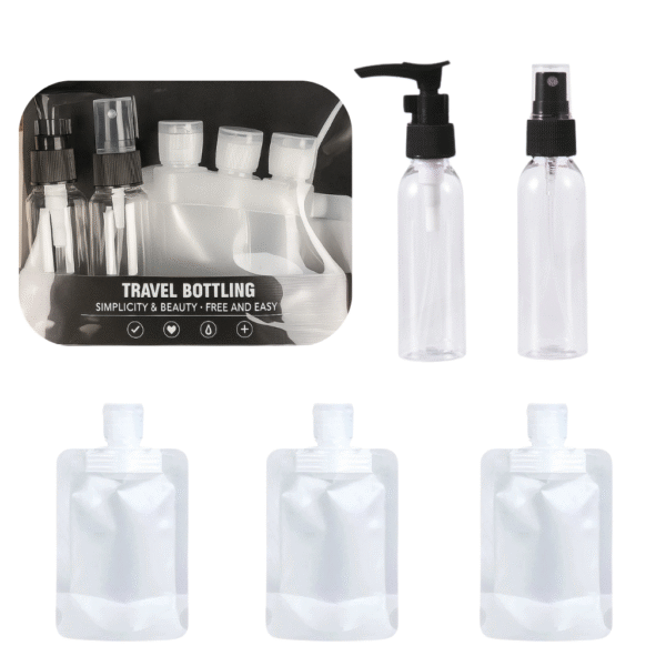 پک آرایشی مسافرتی مدل Travel bottling مشکی