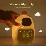 چراغ خواب سیلیکونی و ساعت زنگ دار طرح کاپی‌ بارا5