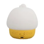 چراغ خواب سیلیکونی و ساعت زنگ دار طرح اردک با نور رنگی1