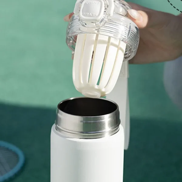 تراول ماگ نی دار دو رنگ مدل Bottles