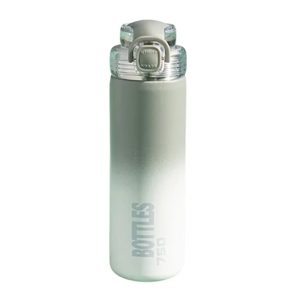 تراول ماگ نی دار دو رنگ مدل Bottles رنگ طوسی سبز