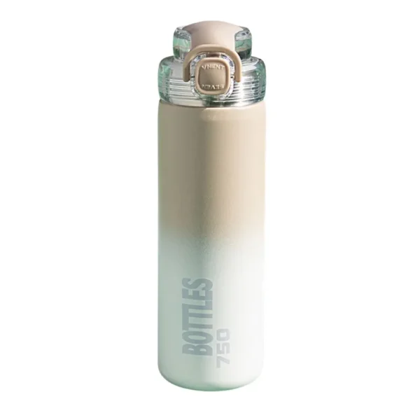 تراول ماگ نی دار دو رنگ مدل Bottles رنگ خاکی