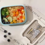 ظرف غذای استیل کودک و بزرگسال نمای بالا