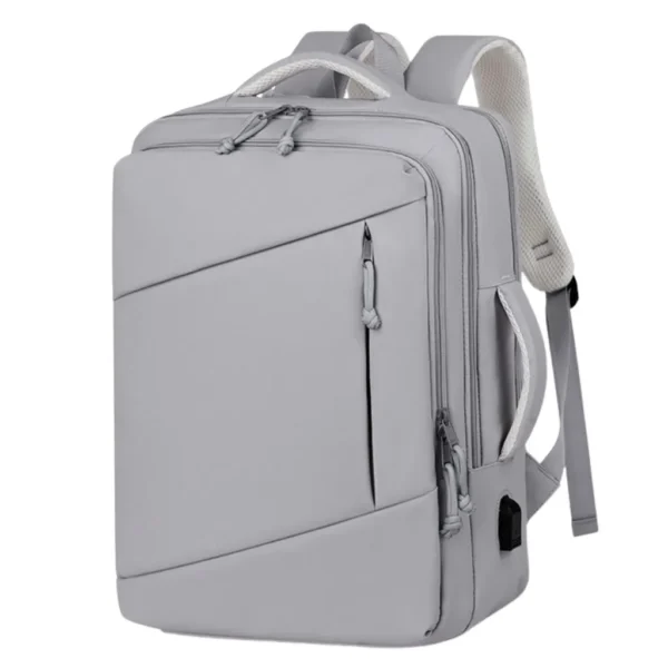کوله پشتی سفری اسپرت مدل دو حالته + usb رنگ طوسی