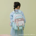 کوله پشتی فانتزی مدل Hello طرح سگکدار-نمای روی دوش_13