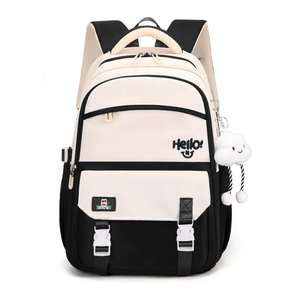 کوله پشتی فانتزی مدل hello آویز دار طرح ابر کد 9845 - Image 5