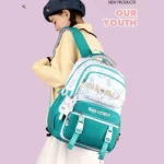 کوله پشتی مدرسه فانتزی طرح OUR YOUTH-نمای کنار_15