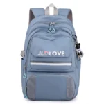 کوله پشتی مدرسه ای طرح JLD LOVE-آبی تیره_2
