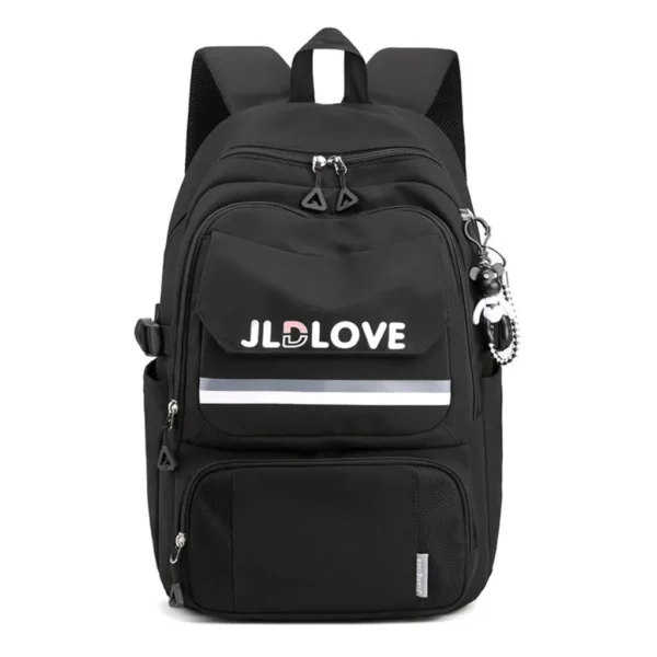 کوله پشتی مدرسه‌ای طرح JLD LOVE -مشکی_11