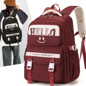 کوله پشتی ضد آب مدل HELLO طرح لبخند 1