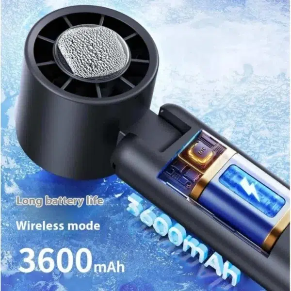 پنکه دستی شارژی با صفحه نمایش دیجیتال مدل WT2-7
