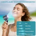 پنکه دستی شارژی با صفحه نمایش دیجیتال مدل K801-8