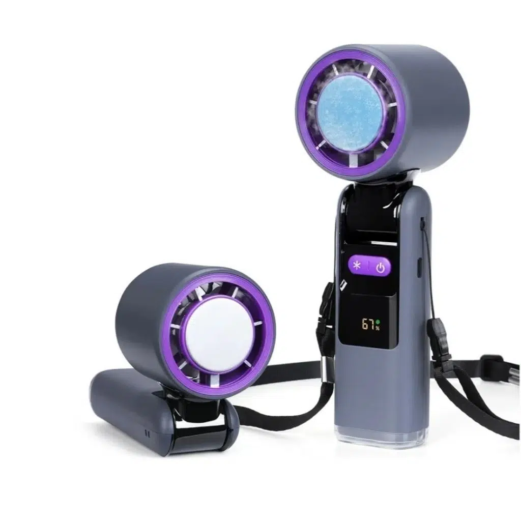 پنکه دستی شارژی با صفحه نمایش دیجیتال مدل K801-9