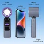 پنکه دستی شارژی با صفحه نمایش دیجیتال مدل K801-10