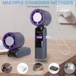 پنکه دستی شارژی با صفحه نمایش دیجیتال مدل K801-12