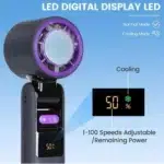 پنکه دستی شارژی با صفحه نمایش دیجیتال مدل K801-13