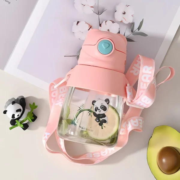 قمقمه کودک مدل نی دار طرح پاندا 500ML کد 9193 - Image 11