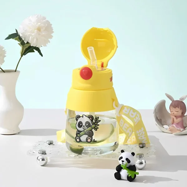 قمقمه کودک مدل نی دار طرح پاندا 500ML کد 9193 - Image 12