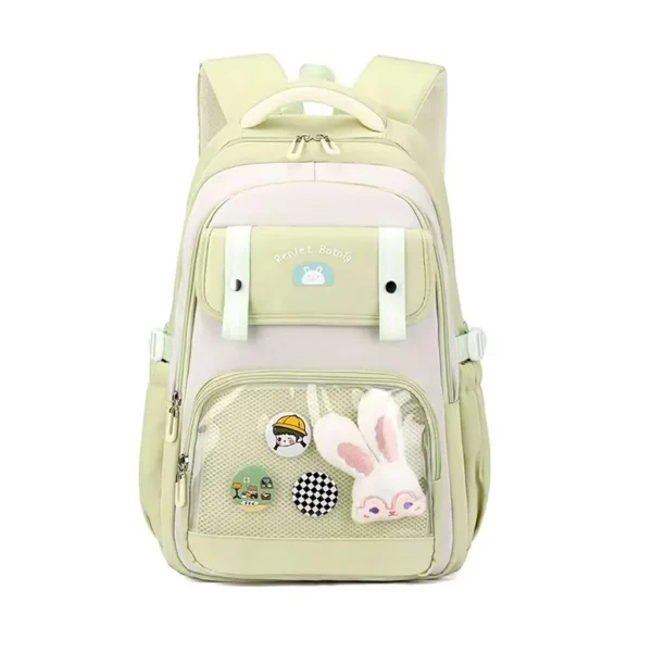 کوله پشتی BunnyBag مدل Renlet botnlg رنگ سبز روشن نمای رو به رو