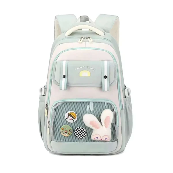 کوله پشتی BunnyBag مدل Renlet botnlg رنگ فیروزه ای نمای رو به رو