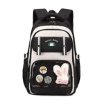 کوله پشتی BunnyBag مدل Renlet botnlg رنگ مشکی نمای رو به رو