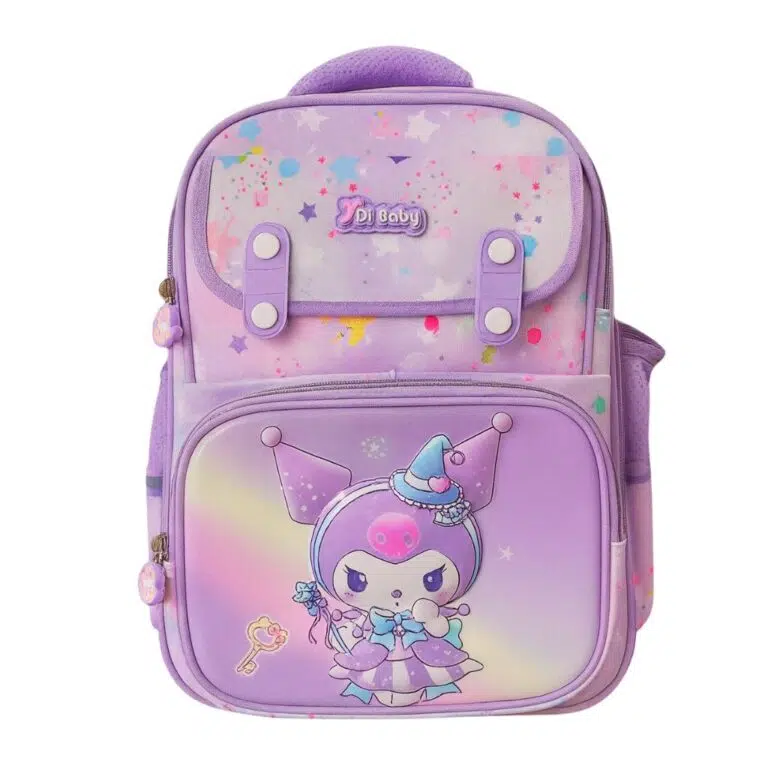 کوله پشتی فانتزی کرومی مدل 4 دکمه رنگ بنفش