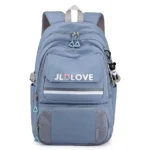 کوله پشتی مینیمال و جذاب طرح love کد 9397 آبی