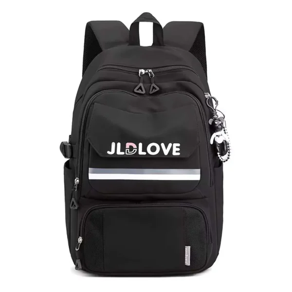 کوله پشتی مینیمال و جذاب طرح love کد 9397 مشکی